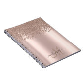 Carnet Diamants Monogramme Or Rose (Côté Droit)