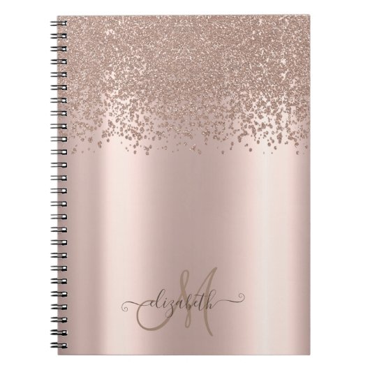 Carnet Diamants Monogramme Or Rose (Devant)