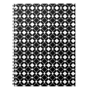 Carnet Diamants noirs et blancs - Lozenge Motif
