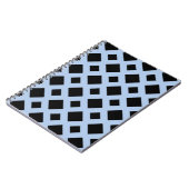 Carnet Diamants noirs sur Bleu clair (Côté gauche)