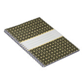 Carnet Diamond Pattern Noir (Côté Droit)