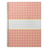 Carnet Diamond Pattern Rosé (Devant)