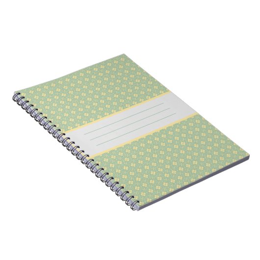 Carnet Diamond Pattern Teal (Côté Droit)