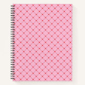 Carnet Diamond Shaped Red Heart & Line Art (Devant)