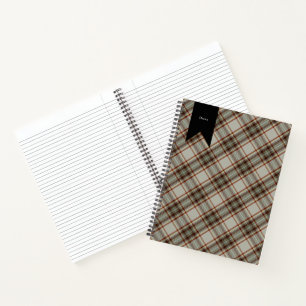 Carnet Diana robe Tartan Plaid Mode Princesse