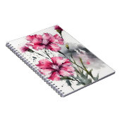 Carnet Dianthus - Fleurs aquarelles (Côté Droit)