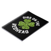 Carnet Dibs On The Redhead St Patrick's Day Shamrock (Côté gauche)