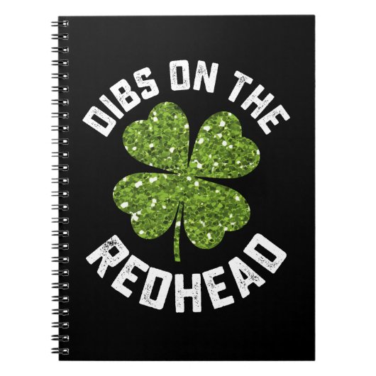 Carnet Dibs On The Redhead St Patrick's Day Shamrock (Devant)