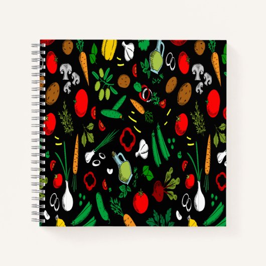 Carnet d'icônes végétales colorées (Devant)