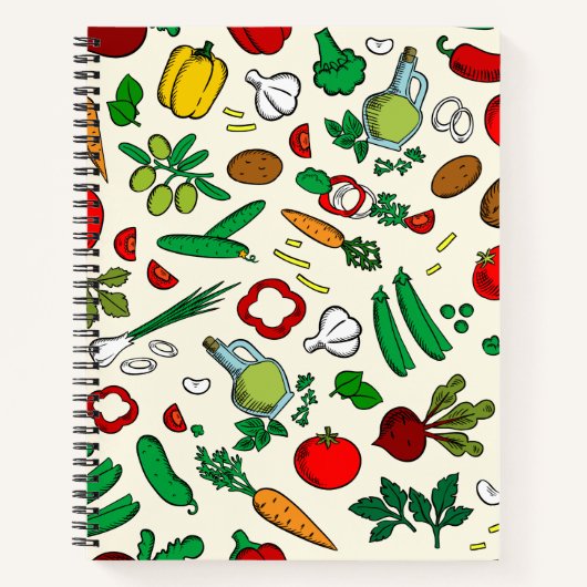 Carnet d'icônes végétales colorées (Devant)