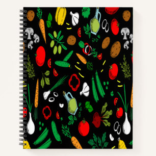 Carnet d'icônes végétales colorées