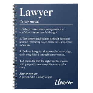 Carnet Dictionnaire personnalisé de juriste Définition Na