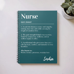 Carnet Dictionnaire personnalisé d'infirmière Définition