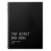 Carnet d'idées nulles top secret – Humour noir drô (Devant)