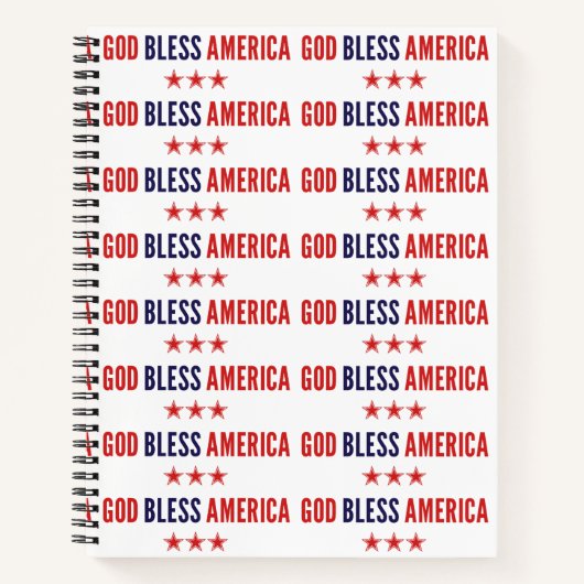 Carnet Dieu bénisse l'Amérique (Devant)