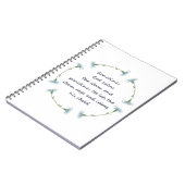 Carnet Dieu calme la tempête Citation inspirante (Côté gauche)