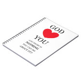Carnet Dieu Coeur toi (Côté gauche)