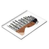 Carnet Dieu Dit Que Je Suis Belle Reine Noire Melanin Fem (Côté gauche)