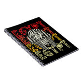 Carnet Dieu égyptien Tutankhamun Rétro Egypte Pharaon (Côté Droit)