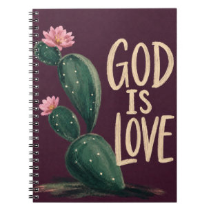 Carnet DIEU EST AMOUR Cadeau d'encouragement chrétien