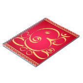 Carnet Dieu OM Ganesha sur le rouge (Côté gauche)