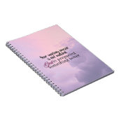 Carnet Dieu prépare.... Typographie chrétienne (Côté Droit)