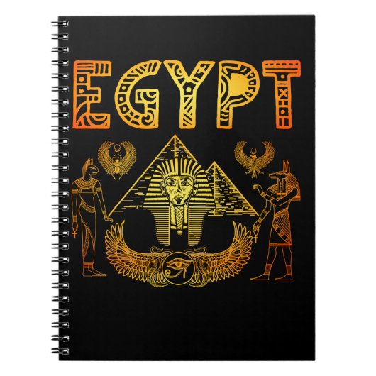 Carnet Dieux égyptiens Pyramides roi Égypte pharaon (Devant)