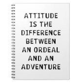 Carnet Différence d'attitude (Devant)