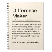 Carnet Difference Maker Definition (Devant)