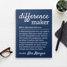 Difference Maker Definition Appreciation Navy Blue