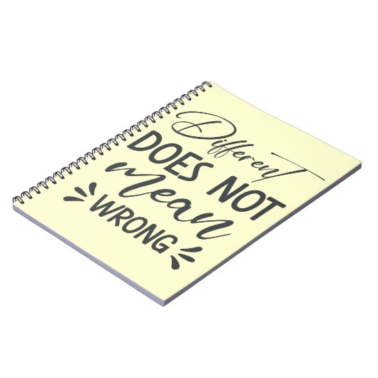 Carnet Different Does Not Mean Wrong (Côté gauche)