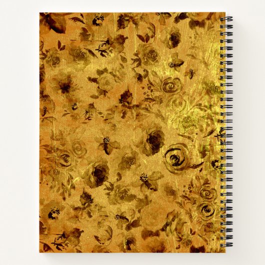 Carnet Différentes Roses à l'Aquarelle (Dos)