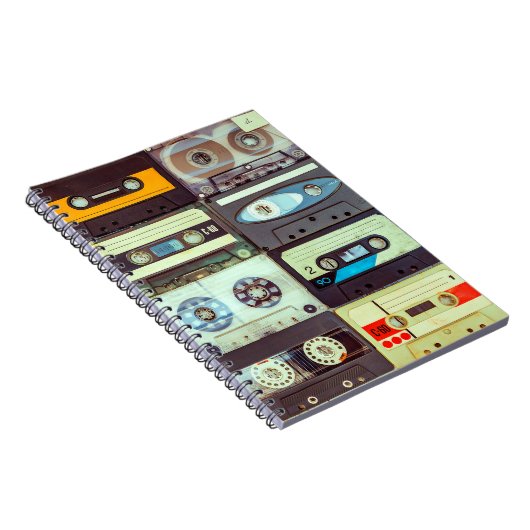 Carnet Différents cassettes audio vintages (Côté Droit)