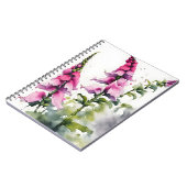 Carnet Digitale - Fleurs aquarelle (Côté gauche)