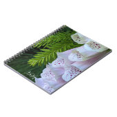 Carnet Digitale rose mouchetée Floral (Côté gauche)