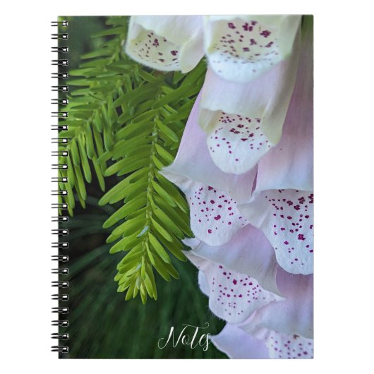 Carnet Digitale rose mouchetée Floral (Devant)