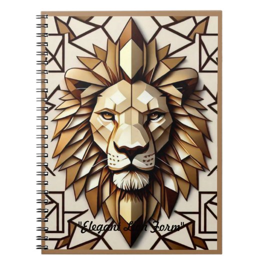 Carnet "Dignité du lion" (Devant)