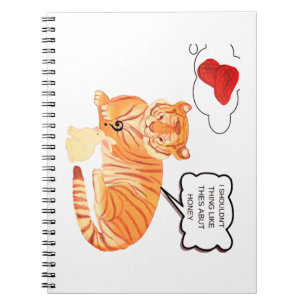 Carnet Dilemma Tigre et Lapin Drôle - Belle Comique Anima