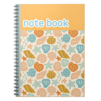 Carnet d'illustrations de collection de coquillage