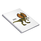 Carnet Dilophosaurus dessin animé (Côté Droit)