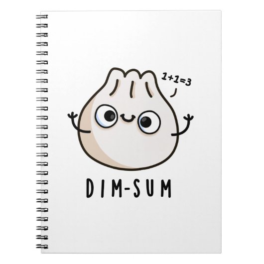 Carnet Dim-sum Drôle de Dimsum Pun Mathématique  (Devant)