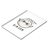 Carnet Dim-sum Drôle de jeu de mots mathématique Dimsum  (Côté gauche)