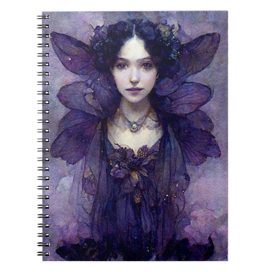 Carnet d'Imaginaire d'art gothique violet (Devant)