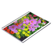 Carnet d'impression de fleurs cosmos rose (Côté gauche)