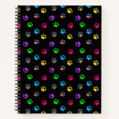 Carnet d'impression de pattes colorées (Devant)