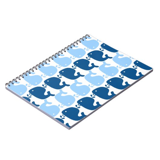 Carnet d'impression de silhouette de baleine (Côté gauche)