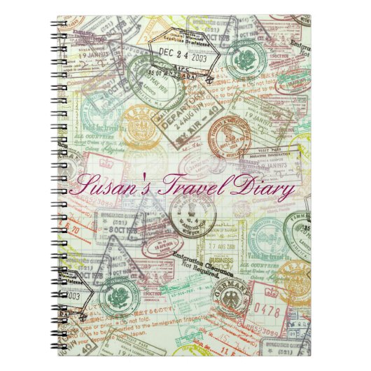 Carnet d'impression de timbre de passeport (Devant)