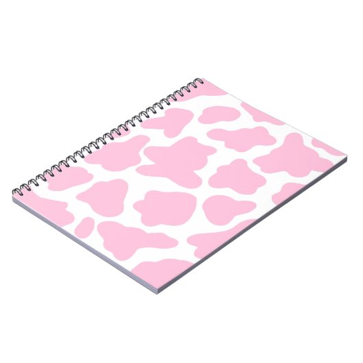 carnet d'impression de vache rose (Côté gauche)