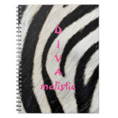 CARNET d'impression DIVAmaliste Zebra (Devant)