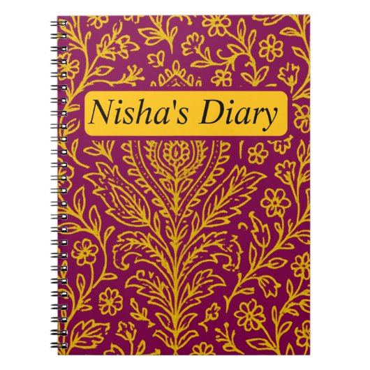 Carnet d'impression florale de Paisley Cute person (Devant)
